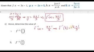 Evaluating Functions| Inverse and Composite Functions | x value: undefined | CXC CSEC| GCSE | SAT