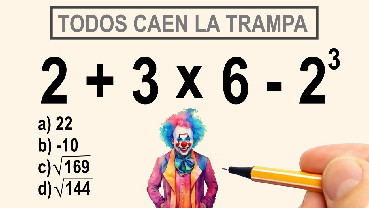 7 PREGUNTAS DE MATEMÁTICA BÁSICA - Nível 1 - Prof. Bruno Colmenares