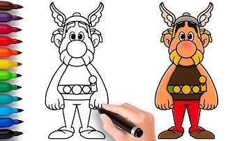 HOW TO DRAW ASTERIX | Asterix & Obelix: The Big Fight (2025) - Easy Step by Step Drawing