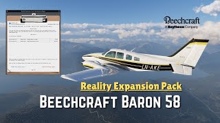 Beechcraft Baron 58 Reality Expansion Pack (REP) by Simcoders | X Plane 12.4