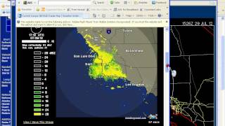 REAL RADAR LOOPS OF CALIFORNIA FLASH -29-2012, (not a 2 day old loop)