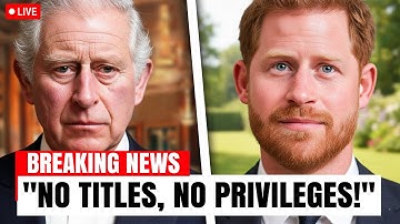 Prince Harry’s OUTRAGEOUS Ultimatum EXPLODES.. King Charles Finally SNAPS