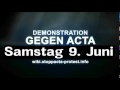 Anti acta demo am 9 juni 2012  daniel colletti mobisong