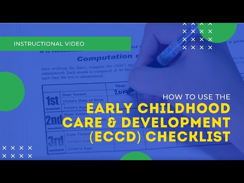 How To Use The ECCD Checklist