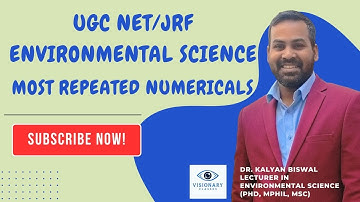 UGC NET/JRF Environmental Sciences | Best Numerical Problems | Lecture 1