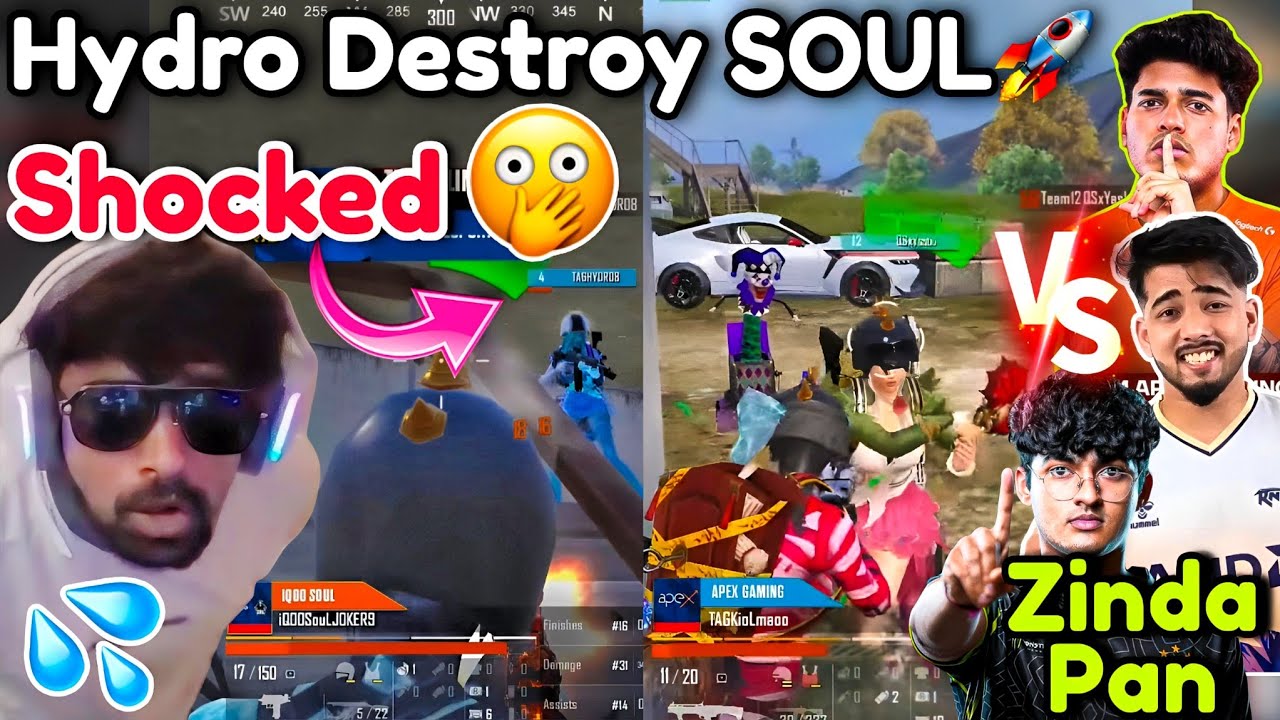 🇮🇳Hydro Destroy SOUL 🚀 Neyoo Shocked APEX vs SCOUT Team Fight 🔥 Zinda ...
