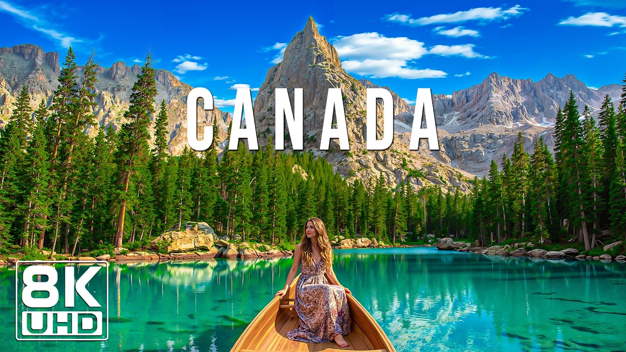 Canada 8K UHD – Where Vast Forests Meet Majestic Peaks and Golden Sunsets