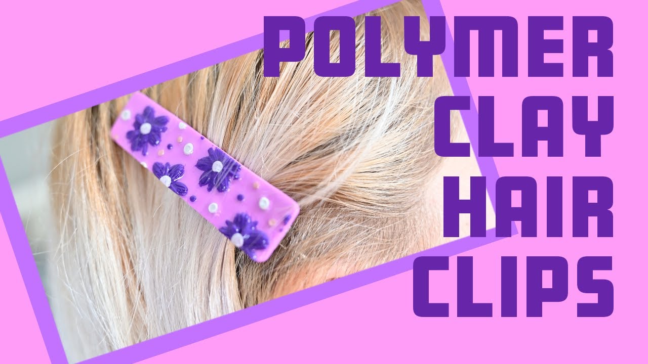 Polymer Clay Hair Clips // DIY Hair Accessories // Polymer Clay
