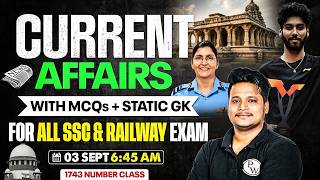 Current Affairs Today | 03rd September Current Affairs 2026 | Daily Current Affairs By Raja Sir