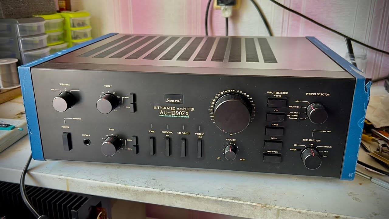Sansui AU-D907X (634075564) Maintenance. Part 1 - YouTube