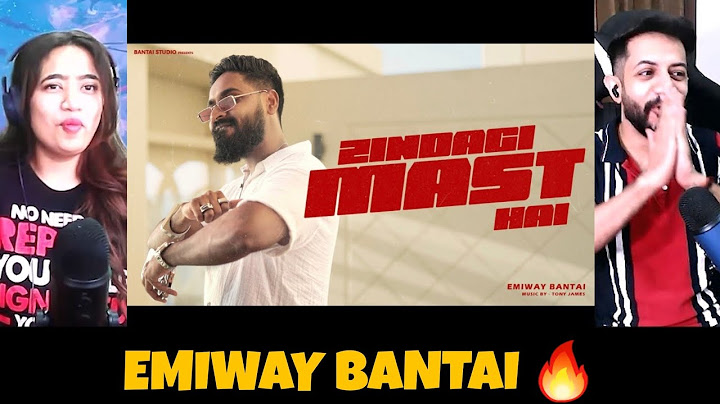 EMIWAY BANTAI - ZINDAGI MAST HAI | PROD BY TONY JAMES | MUSIC VIDEO Reaction | The Tenth Staar