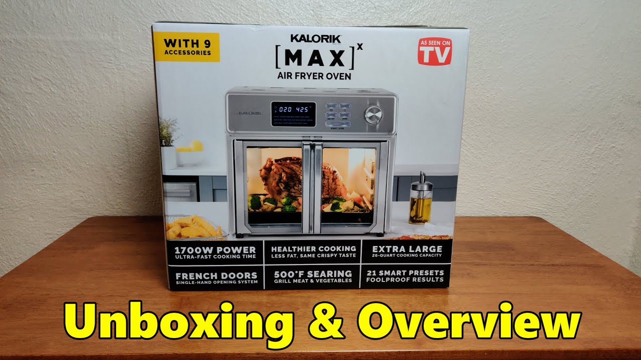 Kalorik Maxx Air Fryer Oven Unboxing & Function Overview 