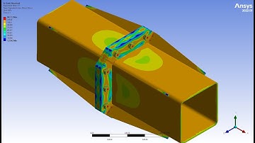 Analysis of the calculation of a steel flange connection in ANSYS