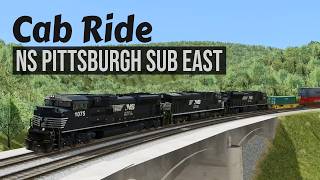Cab Ride: NS Pittsburgh Sub East - Johnstown to Tyrone - Run 8 Train Simulator
