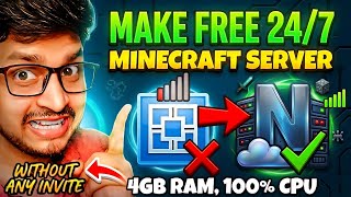 How to Make a FREE Minecraft Server 24/7 Java + PE/Bedrock | Free Minecraft Hosting 🟢