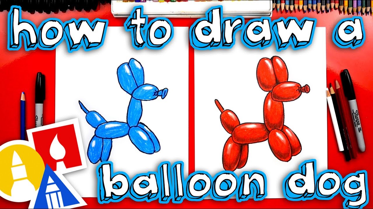 How To Draw A Dog Balloon Animal - YouTube
