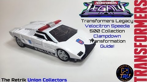 Transformers Legacy Velocitron Speedia 500 Collection Clampdown Transformation Guide!