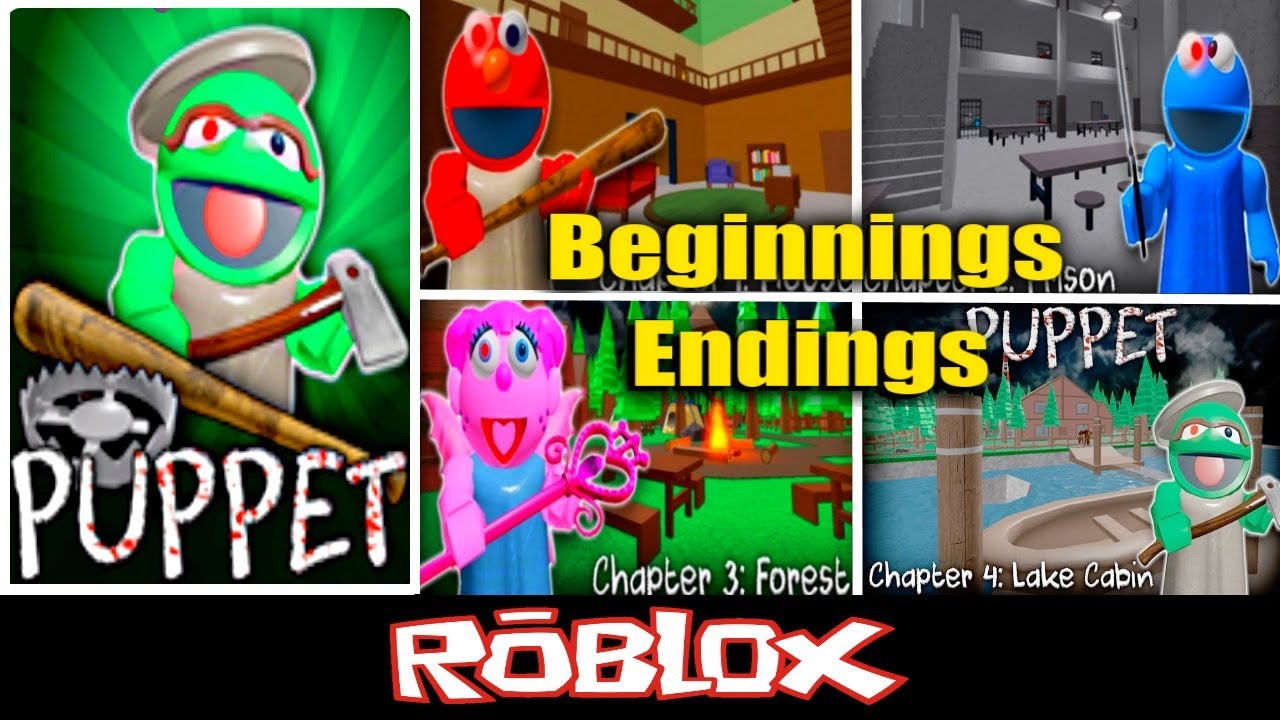 Piggy Puppet All 4 Beginnings And Endings By Hd Games Roblox Youtube - roblox hd pictures