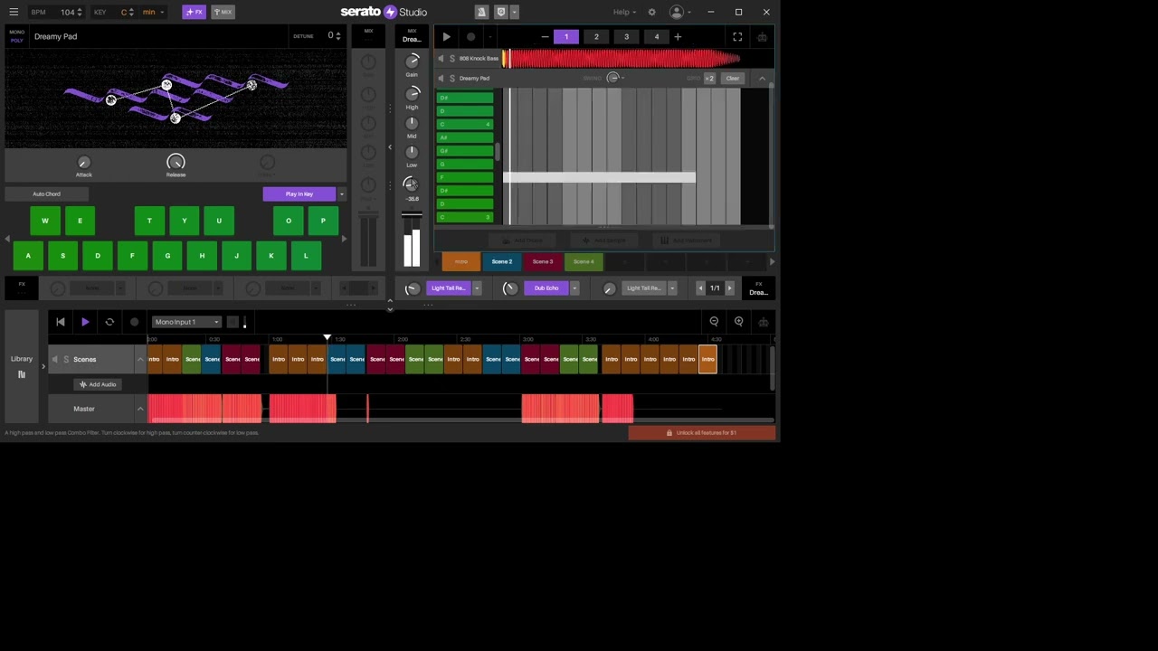 Made my first Reggaeton beat :0 Serato Studo session