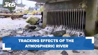 Tracking effects of the atmospheric river