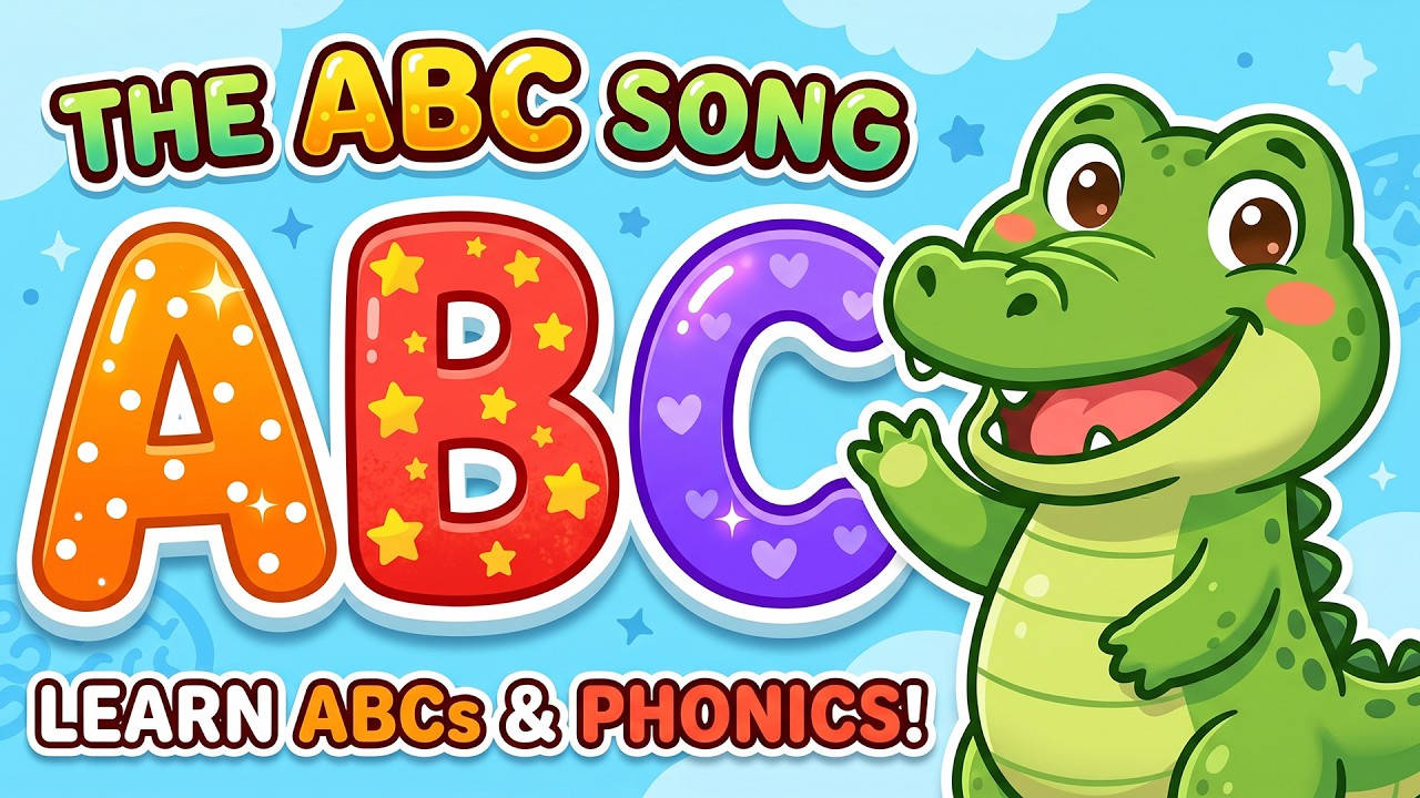 Learn A to Z Phonics: Fun ABC Alphabet Song Nursery Rhyme for Kids ...