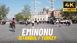 İstanbul Turkey Eminonu Walking Tour [4K Ultra HD/60fps]
