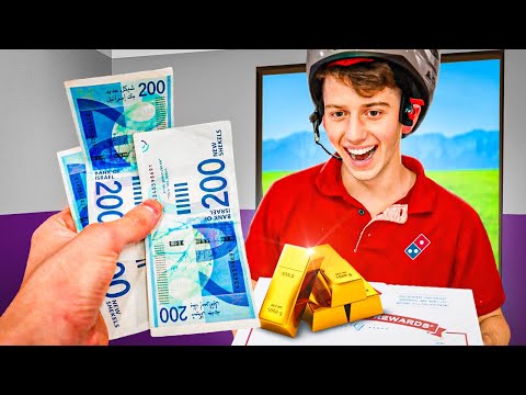 נותן טיפים ענקיים לשליחי פיצה!! (הגשמתי להם חלום)