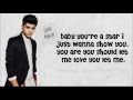 Let Me Love You - Zayn Malik (lyrics, X-Factor Audition)