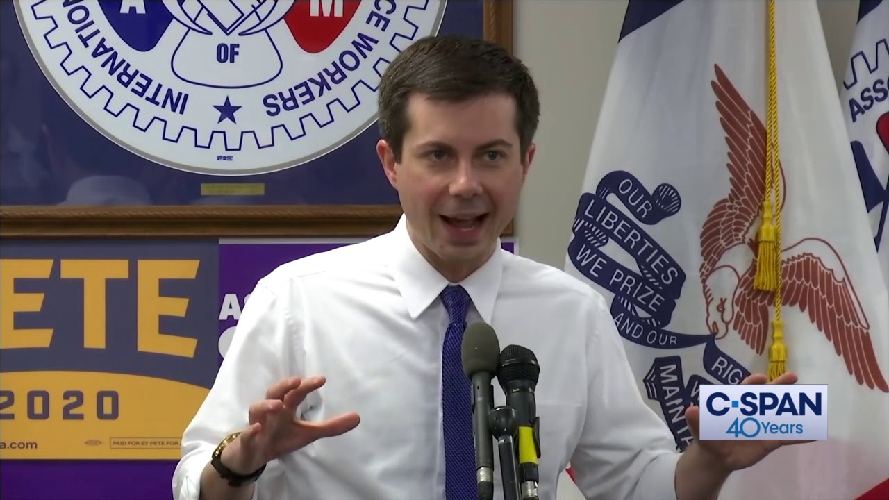 c-span channel Word for Word: Mayor Pete Buttigieg discusses 2020 Democratic Message (C-SPAN)
