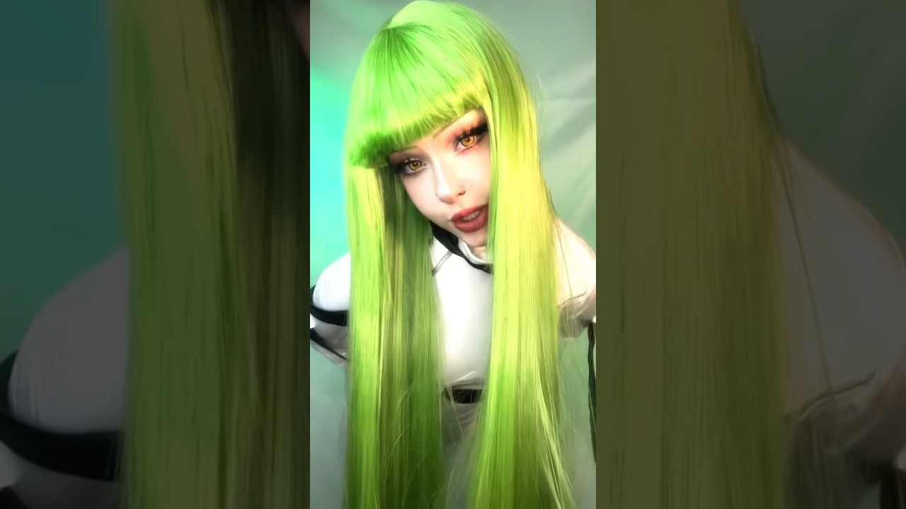 C.C 💚 #cosplay #makeup #anime #manga #codegeass