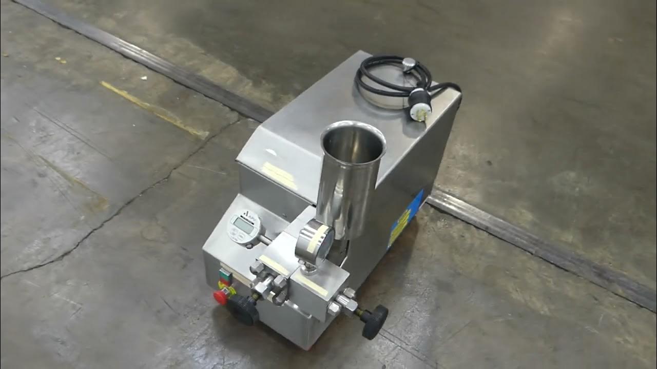 E21251 APV 1000 Stainless Steel Lab Homogenizer Microfluidizer YouTube