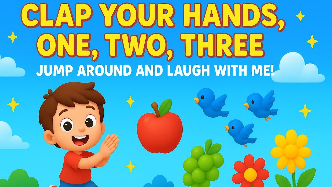 Count, Clap & Colors | Fun Kids Learning Song | Numbers & Colors Rhyme ...