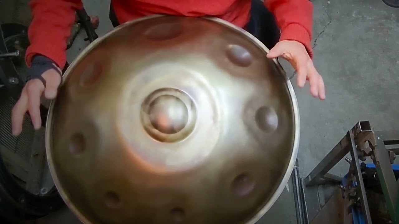 A2 Minor Handpan/sonobe/Made with Ember Steel
