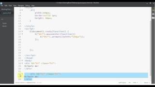 Intro to jQuery & Animate function