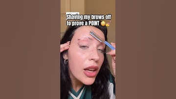 Shaving My Eyebrows Off To Prove a Point 😳💅 #makeup #beauty #brows #transformation #viral