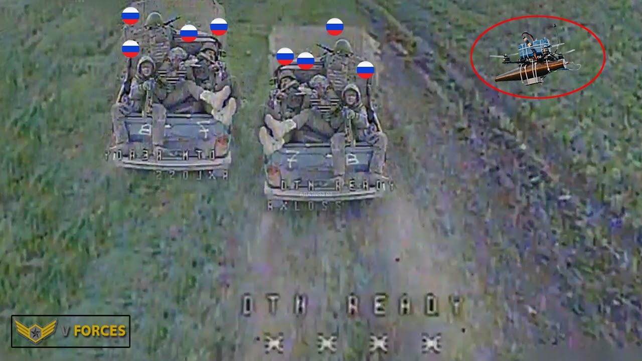 Ukrainian drones brutally eliminate one by one the Russian troops surrounded in Pokrovsk