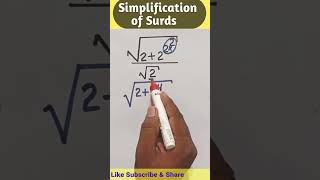 SURDS🌿🌿#maths #solve #mathstricks #shorts