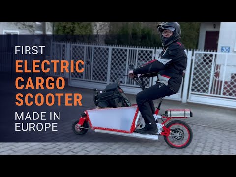 First Electric Scooter CARGO Made in Europe | EV4 Cargo Bike