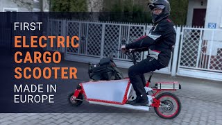 First Electric Scooter CARGO Made in Europe | EV4 Cargo Bike