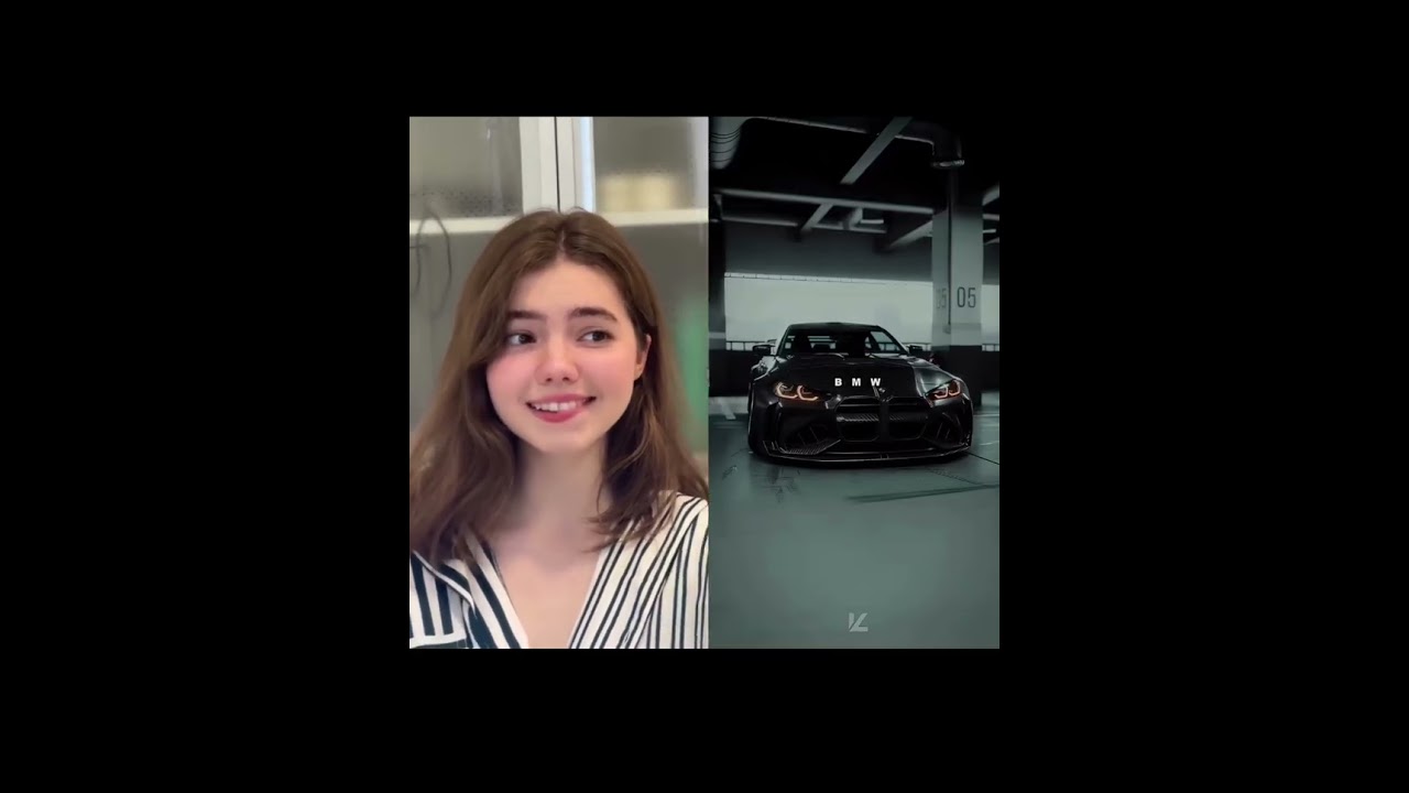 interesting girl face reaction and best car editing 