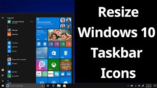 Resize Windows 10 Taskbar Icons from Small to Big Size? Profile