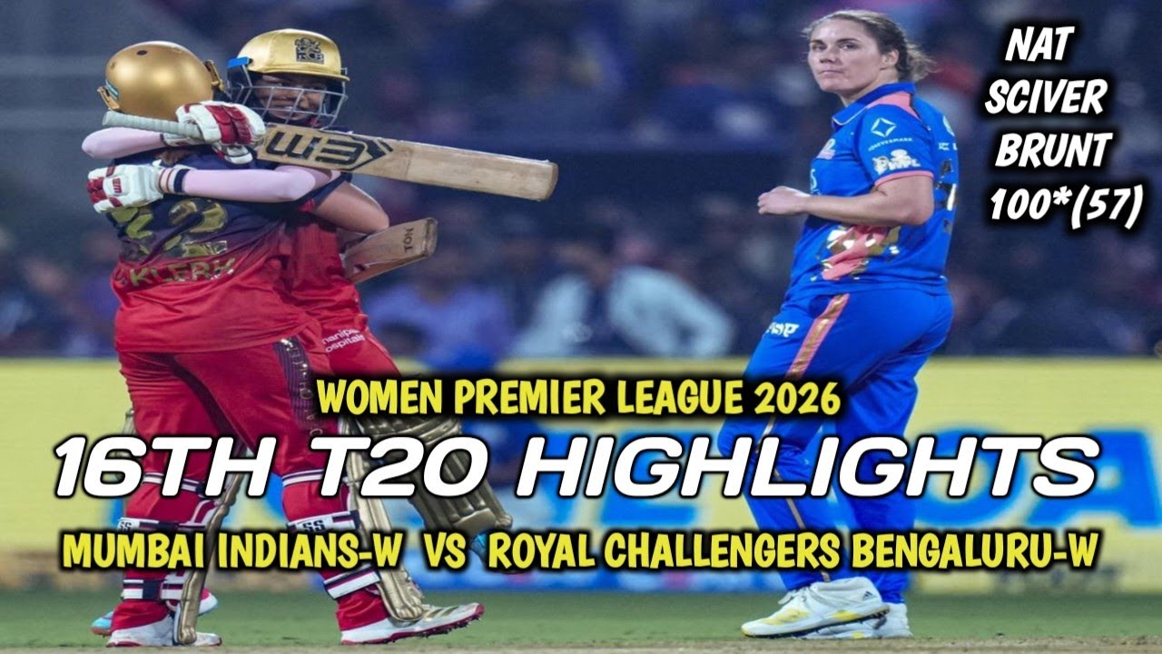 Nat Sciver-Brunt 100 | RCB vs MI WPL 2026 Highlights | Match 16 Vadodara