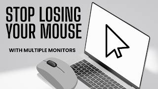 Stop Losing Your Mouse With Multiple Monitors - 2 Quick Settings!