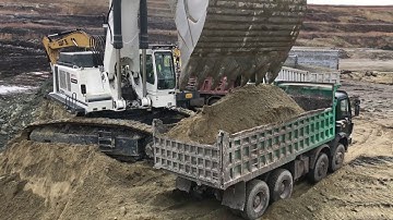 Liebherr 984 Excavator - 35 Minutes Loading Non Stop - Sotiriadis Mining Works