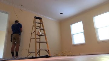 2019 Recess Lighting Installation Timelapse | OnCallElectriciansVA.com