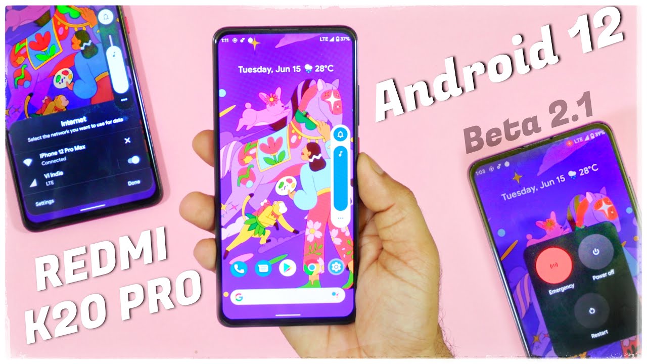Android 12 Beta 2.1 for REDMI K20 PRO Review and installation | New ...