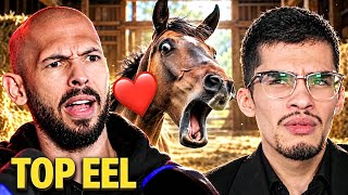 Yes, Andrew Tate has eel and horse charges.
