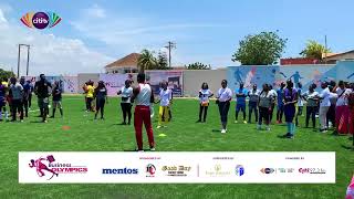 WATCH: Things got a little heated in this womens lime and spoon race | #CitiBusinessOlympics