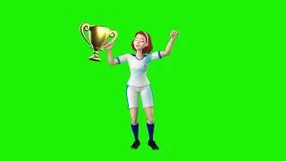 Girl Football Players Green Screen Skills | Amazing Green Screen Sports Effects