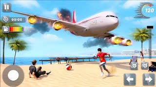 Airplane Emergency Landing Mission ✈️🔥 | Engine Fire Rescue Tow Truck & Refueling Gameplay 2025 screenshot 4
